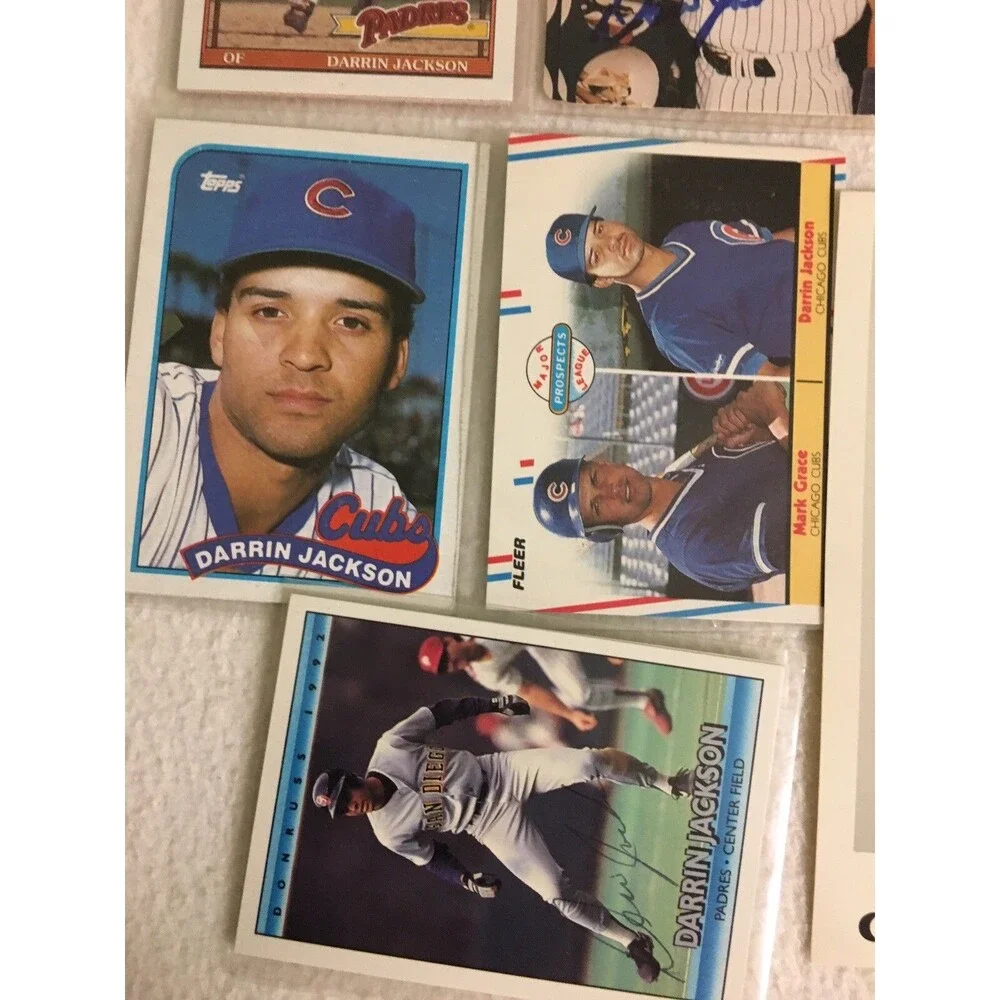 13 Cubs Darrin Jackson Autographed Baseball Card